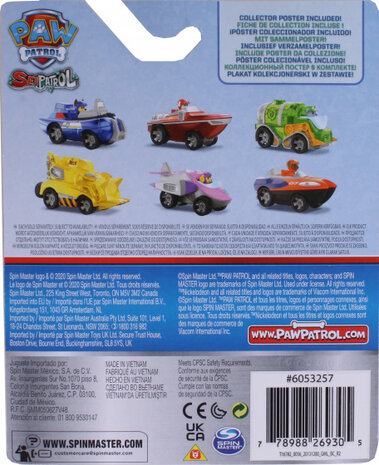 actievoertuig Paw Patrol Sea Patrol Chase blauw