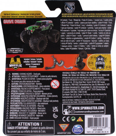 monstertruck Monster Jam Grave Digger groen/zwart