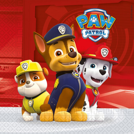 servetten Paw Patrol Ready for Action 33 cm 20 stuks