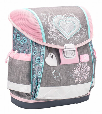 rugzakset Trendy Love 19 liter polyester grijs 4-delig