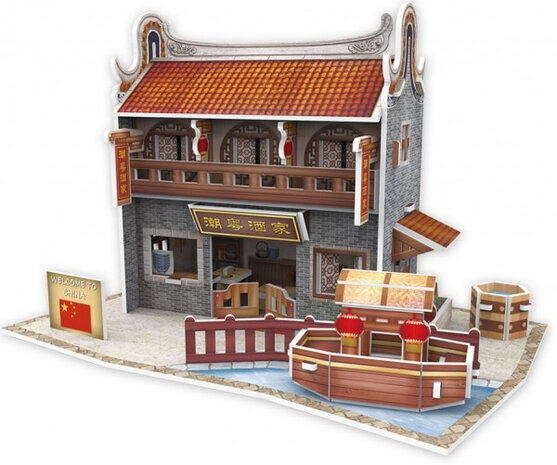 3D puzzel Chinese Restaurant Qilu foam 38 stukjes