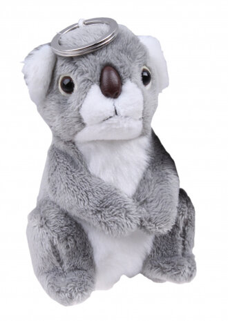 sleutelhanger koala 12 cm pluche grijs