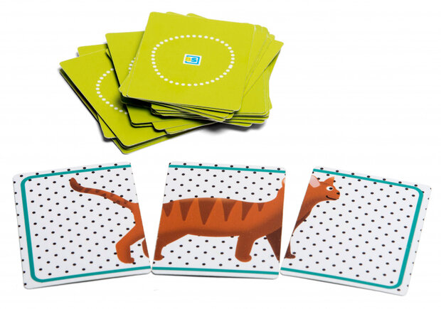 kaartspel Animals junior 8,5 x 6 cm karton groen