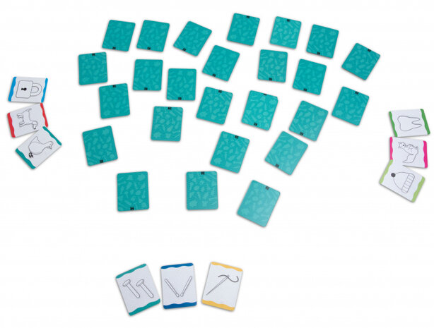 kaartspel Perfect Pair junior 7 x 5,5 cm karton groen