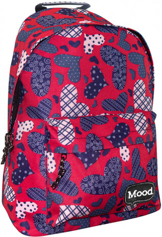 rugzak Sigma Hearts meisjes 15 x 30 x 40 cm polyester rood