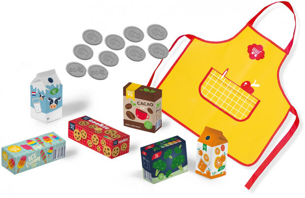winkeliersset Petit Pretenders junior karton 17-delig