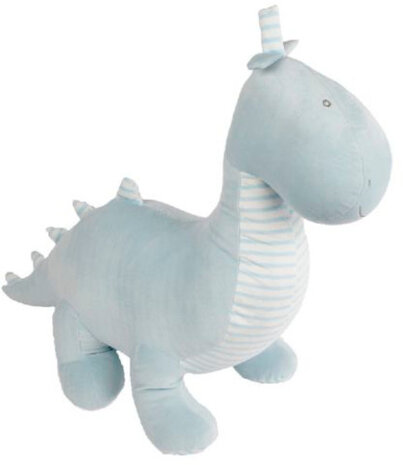 knuffeldinosaurus junior pluche 35 cm blauw