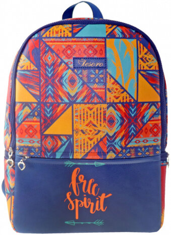 rugzak Free Spirit junior 17 liter polyester blauw