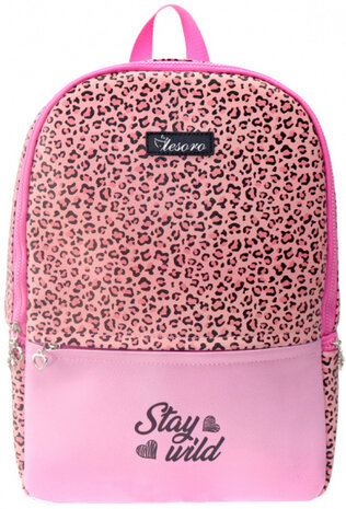 rugzak Stay Wild junior 17 liter polyester roze