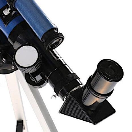 telescoop 40/400 junior 40 x 30 cm aluminium zwart/blauw