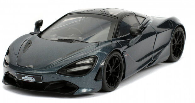 auto Fast &amp; Furious Shaw&#039;s McLaren 720S 1:24 die-cast zwart