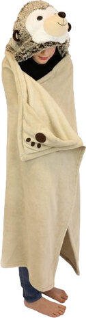 deken Egel junior 130 x 100 cm fleece beige