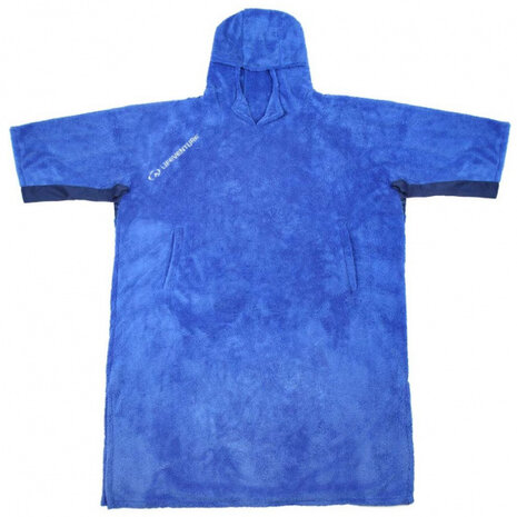 badponcho katoen blauw one-size