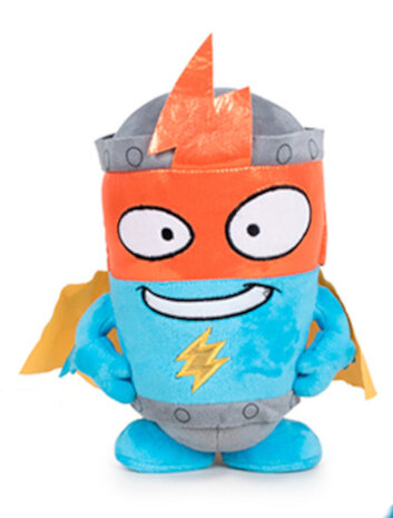 knuffel Moskidolls junior 20 cm pluche blauw/grijs
