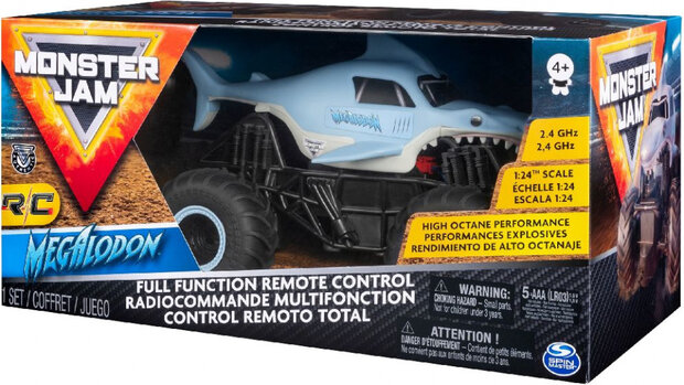 monstertruck RC Megalodon 2,4 Ghz 1:24 blauw/zwart