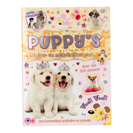 stickerboek Puppy&#039;s Dierenvriendjes papier