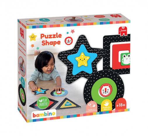 vormenpuzzel junior hout 12-delig