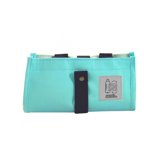 koeltas 11 liter 21 x 33 x 16 cm polyester lichtblauw