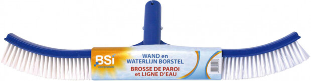 zwembadborstel 46 x 7 x 16 cm blauw/wit