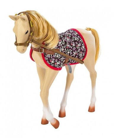 veulen Palomino junior 30 cm beige 9-delig