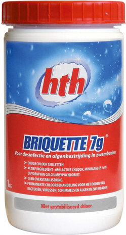 chloortabletten 1 kg wit/rood