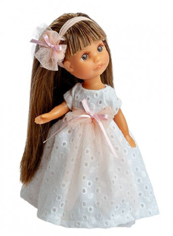 babypop junior 22 cm polyester wit 6-delig