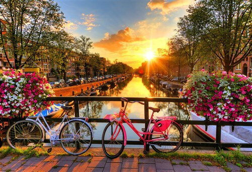 legpuzzel Bicycles of Amsterdam hout 600 stukjes