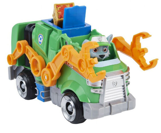 speelgoedauto Paw Patrol Deluxe Rocky junior groen