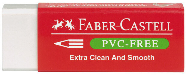 vinylgum PVC-vrij 6 x 4,2 cm rubber wit