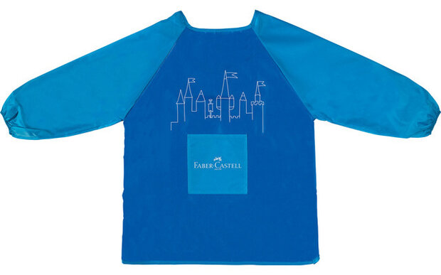 knutselschort junior polyester blauw one-size