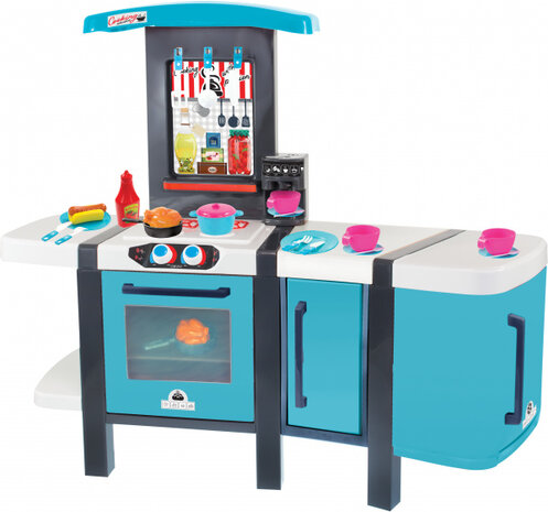 kinderkeuken Cooking Studio 107 cm blauw 29-delig
