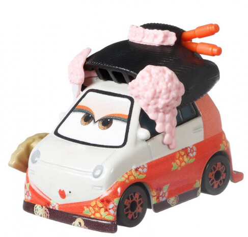 auto&#039;s Cars 3 Okuni &amp; Shigeko 5 cm die-cast rood/blauw