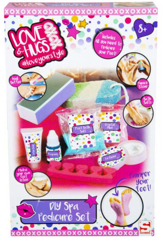 pedicureset Diy Spa meisjes roze 8-delig