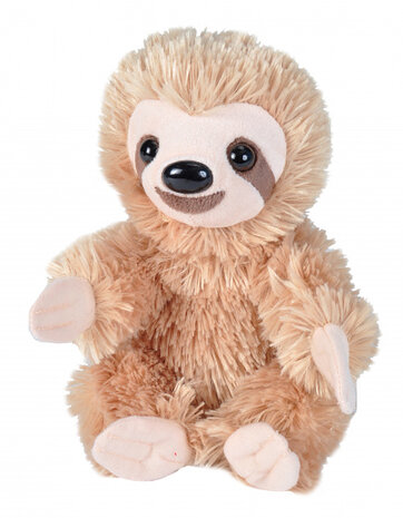 knuffel Hug&#039;ems Sloth 17 cm pluche beige/cr&egrave;me
