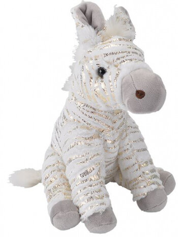 knuffelzebra junior pluche wit one-size