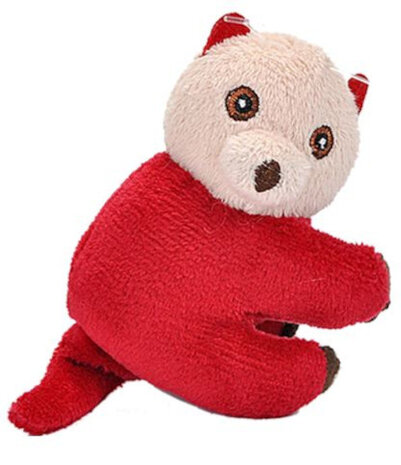 knuffel Zeeotter junior pluche rood one-size