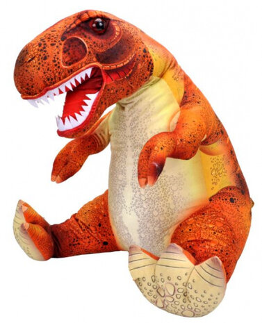 knuffel T-Rex junior 58 cm pluche oranje