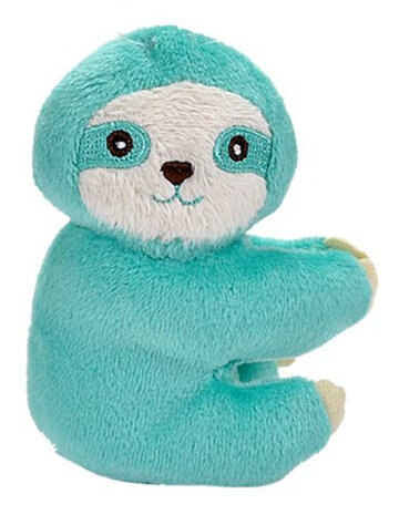 knuffel Luiaard junior 12 cm pluche mintblauw