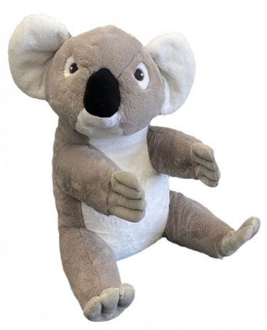 knuffel Koala junior 40 cm pluche grijs
