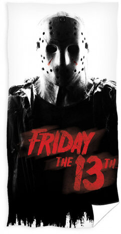 strandlaken Friday the 13th 70 x 140 cm katoen wit