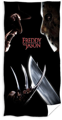 strandlaken Freddy vs Jason 140 cm katoen zwart