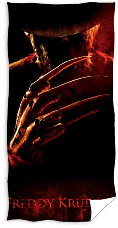 strandlaken Freddy 140 x 70 cm katoen rood/zwart