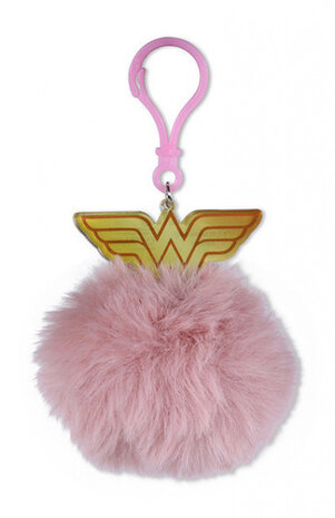 sleutelhanger Wonder Woman junior 7 cm pluche roze