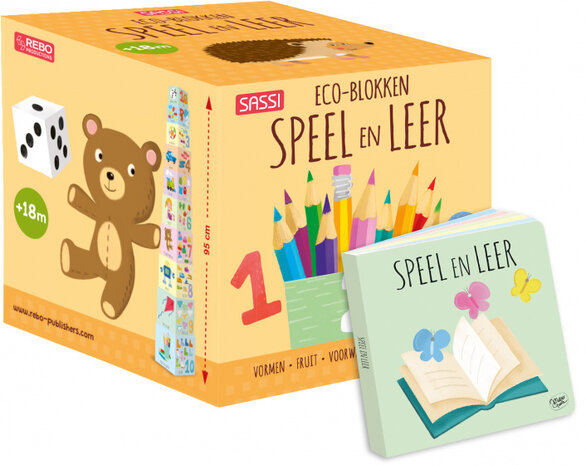 stapelblokken en boekje Speel en Leer junior 11-delig