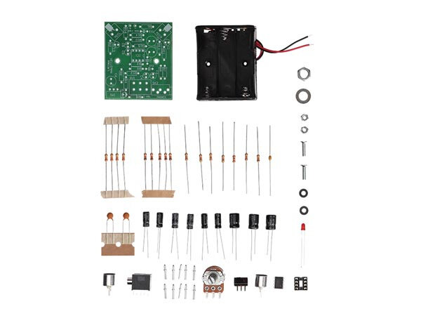 soldeerkit audioversterker 6,2 x 5,4 cm 1,5 V groen