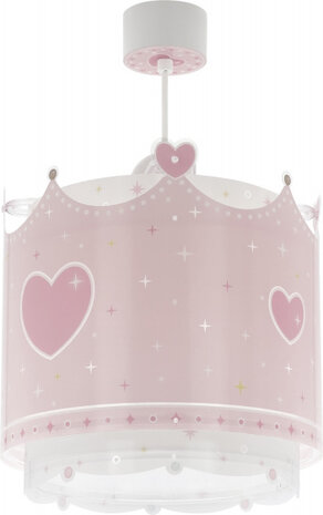 hanglamp Little Queen meisjes 26 x 40 cm E27 60W roze