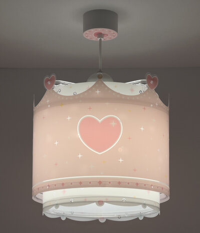 hanglamp Little Queen meisjes 26 x 40 cm E27 60W roze
