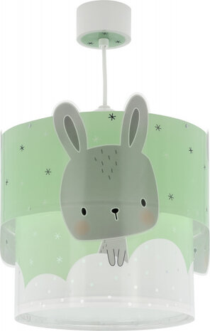 hanglamp Baby Bunny 26 x 40 cm E27 60W groen/grijs