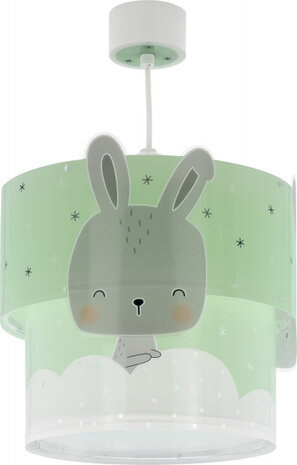 hanglamp Baby Bunny 26 x 40 cm E27 60W groen/grijs