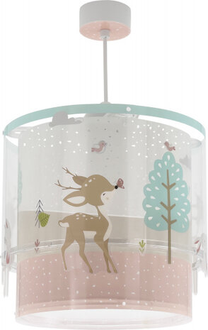 hanglamp Loving Deer 26 x 40 cm E27 60W wit/groen